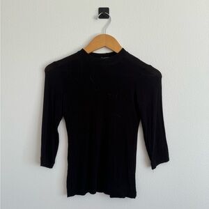 Mod Ref Sheer Black Crew Neck Shirt